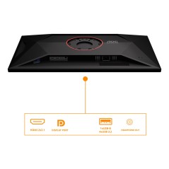 AOC G4 U32G4U écran plat de PC 80 cm (31.5") 3840 x 2160 pixels 4K Ultra HD Noir, Rouge
