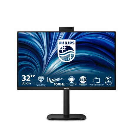 Philips 3000 series 32B2U3601H 00 écran plat de PC 80 cm (31.5") 2560 x 1440 pixels Quad HD LCD Noir