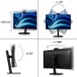 Philips 3000 series 32B2U3601H/00 écran plat de PC 80 cm (31.5") 2560 x 1440 pixels Quad HD LCD Noir Philips 3000 series 32B2U3601H/00 écran plat de PC 80 cm (31.5") 2560 x 1440 pixels Quad HD LCD Noir