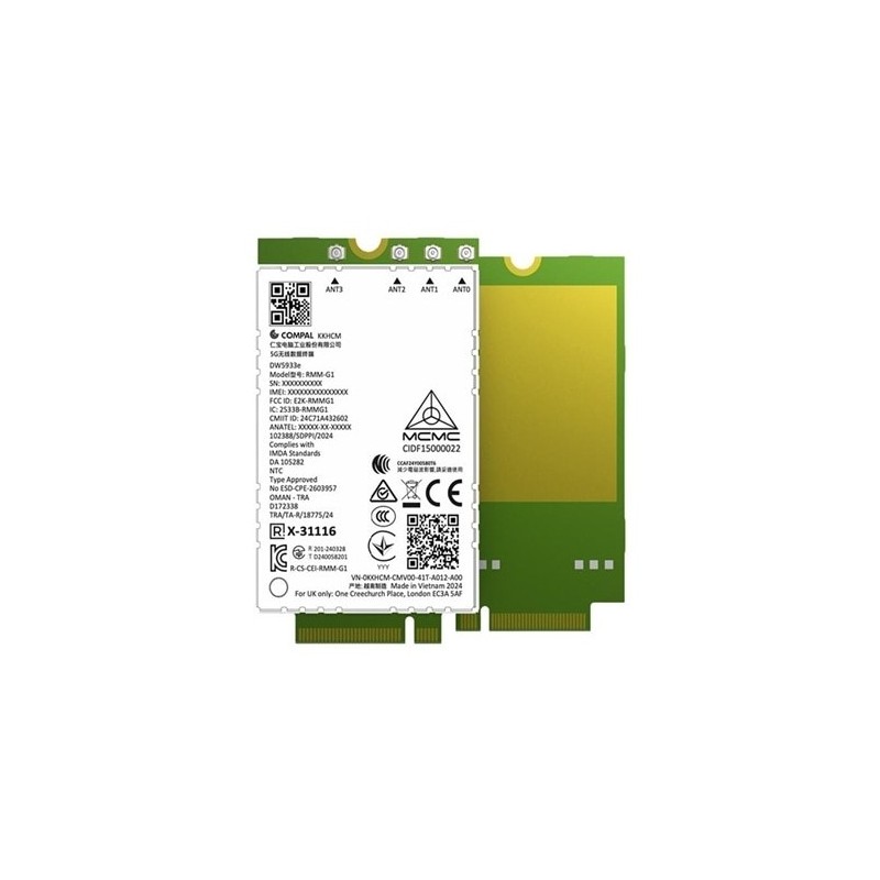 DELL DW5933E Interne WWAN 4670 Mbit/s DELL DW5933E Interne WWAN 4670 Mbit/s
