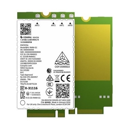 DELL DW5933E Interne WWAN 4670 Mbit s
