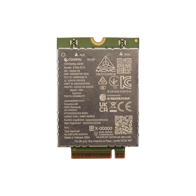 DELL DW5826E Interne WWAN 600 Mbit/s