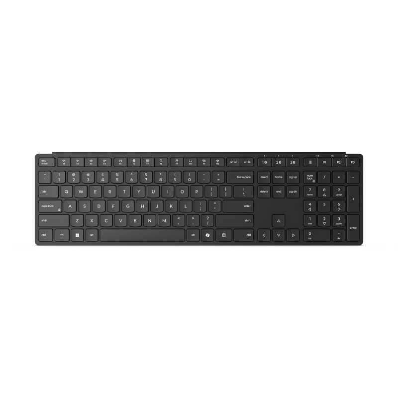 Lenovo Wireless Multi-Mode Pro 6000 clavier maison/bureau RF sans fil + Bluetooth QWERTY Anglais américain Noir