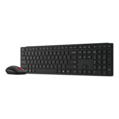 Lenovo 4X31S04810 clavier Souris incluse Bureau RF sans fil + Bluetooth Anglais américain Noir