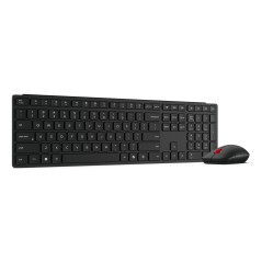 Lenovo 4X31S04810 clavier Souris incluse Bureau RF sans fil + Bluetooth Anglais américain Noir