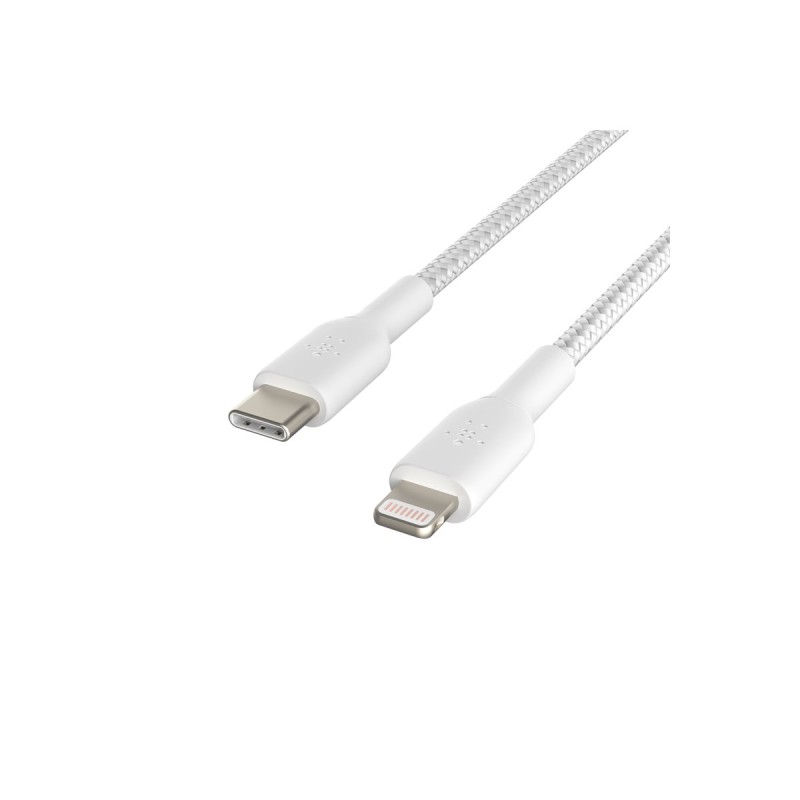 Lightning to USB-C Cable Braid 2M White
