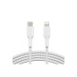 Lightning to USB-C Cable Braid 2M White