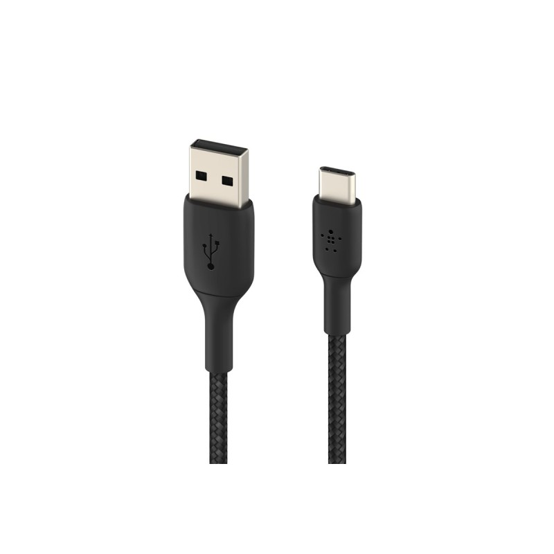 USB-A to USB-C Cable Braided 3M Black USB-A to USB-C Cable Braided 3M Black