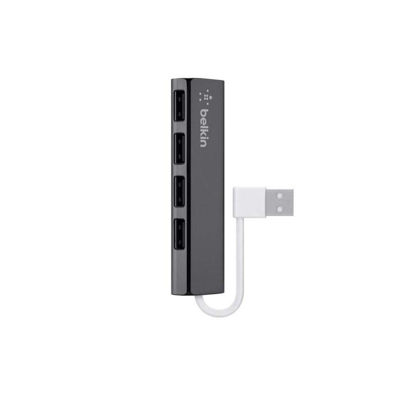 4-PORT travel USB 2.0 hub ultra slim