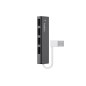 4-PORT travel USB 2.0 hub ultra slim