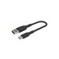 USB-A to USB-C Cable 0.15M Black