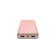 20K Power Bank USB-A+C 15w Rose Gold