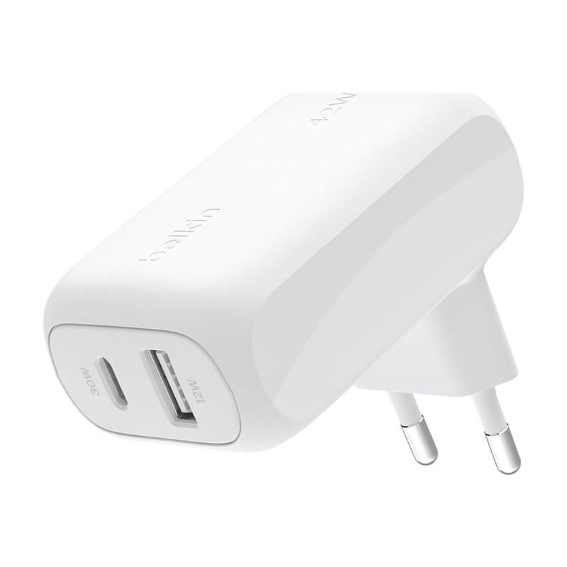 42w-30w USB-C+12w Dual Wall Char W