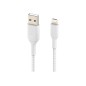 Lightning USB-A Cable Braid 0.15M White Lightning USB-A Cable Braid 0.15M White