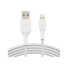 Lightning to USB-A Cable Braid 3M White
