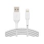 Lightning to USB-A Cable Braid 3M White Lightning to USB-A Cable Braid 3M White