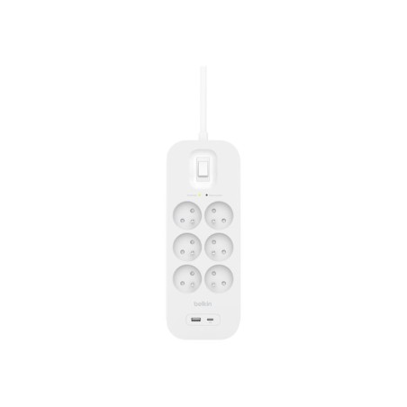 Surge Protection with USB C 6 Outlet