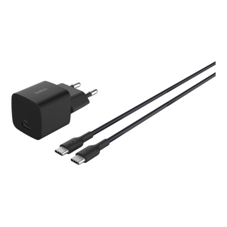 25W USB PD Wall Chrg w PPS BLK w/1m C-C