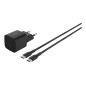 25W USB PD Wall Chrg w PPS BLK w/1m C-C