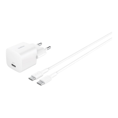 25W USB PD Wall Chrg w PPS WHT w/1m C-C