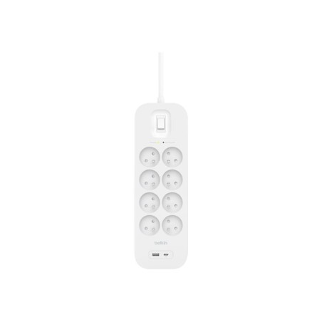 Surge Protection with USB C 8 Outlet