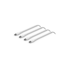 USB-C to USB-C PVC White 1m Twin Pack