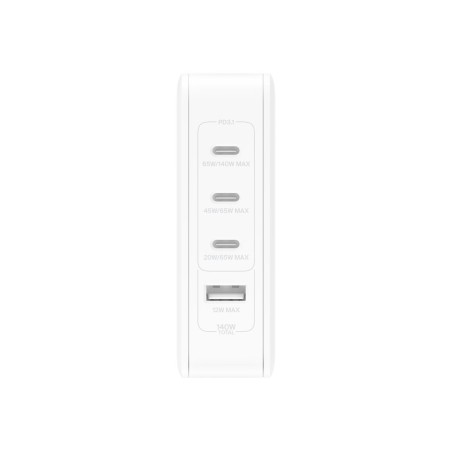 140w 4-ports USB GaN Wall Charger UK EU
