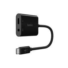 RockStar 3.5mm Audio+USB-C Charge Adapte