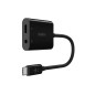 RockStar 3.5mm Audio+USB-C Charge Adapte