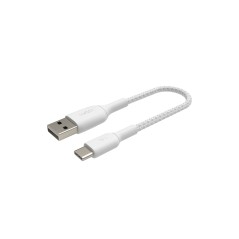 USB-A to USB-C Cable Braided 3M White