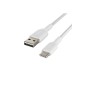USB-A to USB-C Cable Braided 2M White