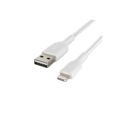 Lightning to USB-A Cable Braided 1M Whit