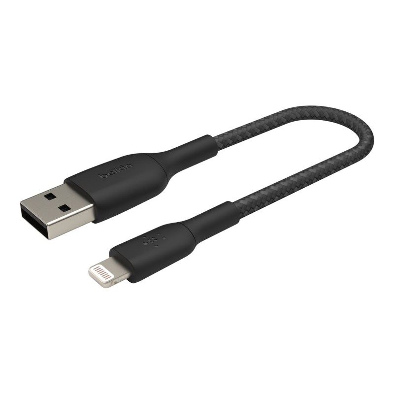 Lightning USB-A Cable Braid 0.15M Black Lightning USB-A Cable Braid 0.15M Black