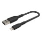 Lightning USB-A Cable Braid 0.15M Black Lightning USB-A Cable Braid 0.15M Black