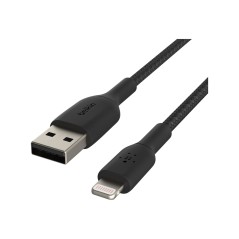 Lightning USB-A Cable Braid 0.15M Black