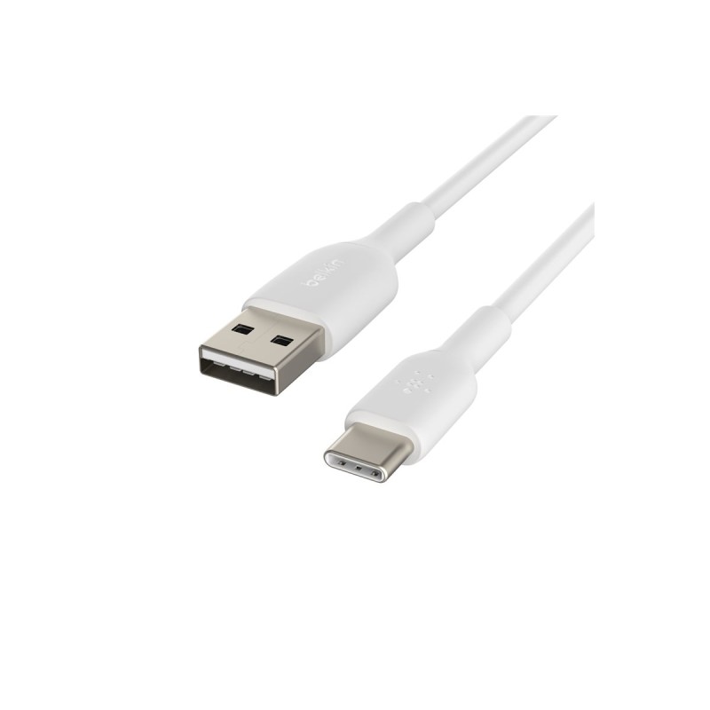 USB-A to USB-C Cable 0.15M White