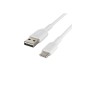 USB-A to USB-C Cable 0.15M White