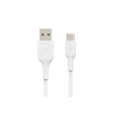USB-A to USB-C Cable 0.15M White