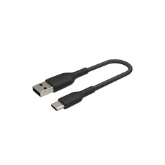 USB-A to USB-C Cable Braided 0.15M Black