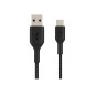 USB-A to USB-C Cable Braided 0.15M Black