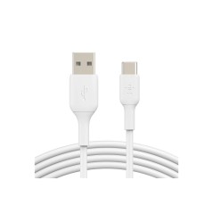 USB-A to USB-C Cable 2M White