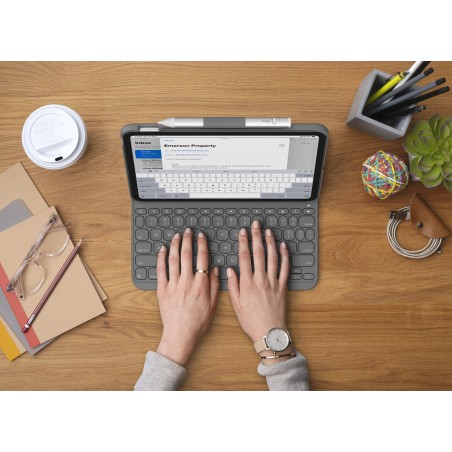 Slim Folio iPad 10th Gen Grey FR