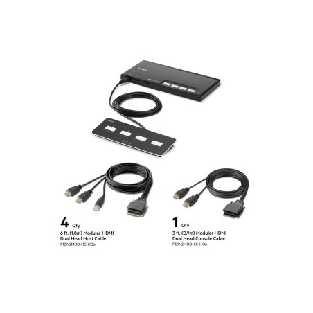 Belkin 4-Port Dual Head HDMI Modular