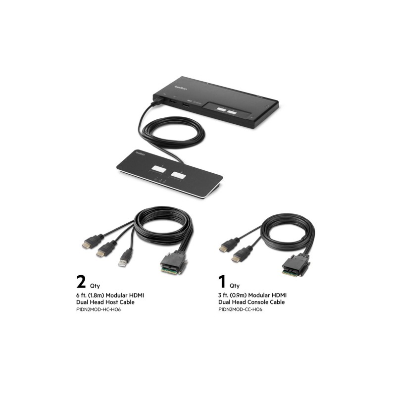 Belkin 2-Port Dual Head HDMI Modular Belkin 2-Port Dual Head HDMI Modular