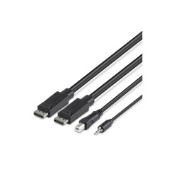 TAA Dual-Head DP to DP KVM Combo