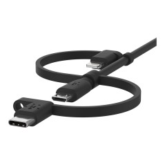 Belkin UNIVERSAL CABL MUSB LTG USBC BLK