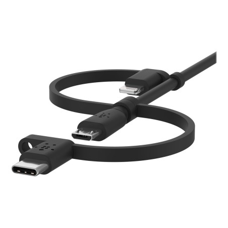 Belkin UNIVERSAL CABL MUSB LTG USBC BLK