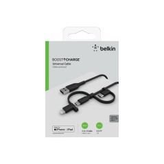Belkin UNIVERSAL CABL MUSB LTG USBC BLK