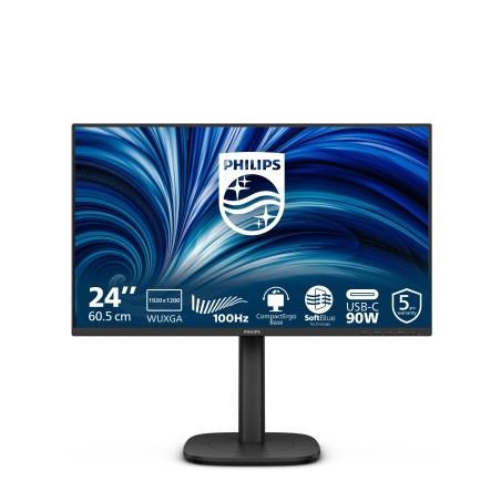 Philips 3000 series 24B2U3301D 00 écran plat de PC 61,2 cm (24.1") 1920 x 1200 pixels WUXGA LCD Noir