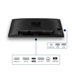 Philips 32B2U3601 00 écran plat de PC 80 cm (31.5") 2560 x 1440 pixels Quad HD LCD Noir